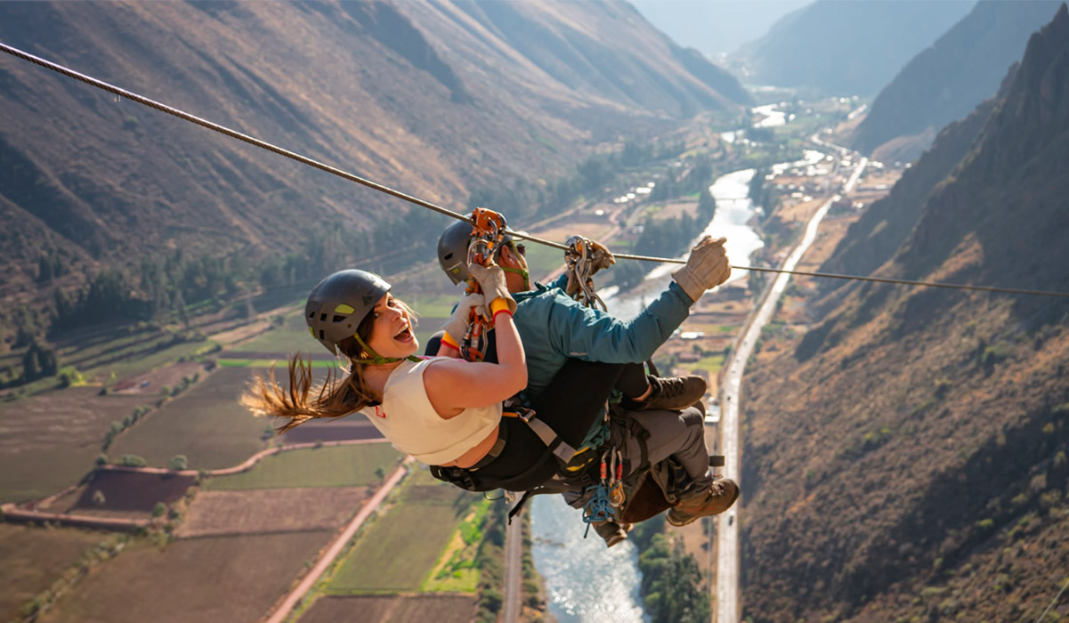 Ziplining im Heiliges Tal